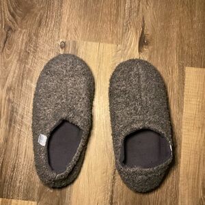 Cozy Brown/Grey Slippers, size 40-41